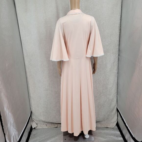 Vanity Fair Vintage Peach Goddess Nightgown and Peignoir Robe Set Feminine - Picture 12 of 16
